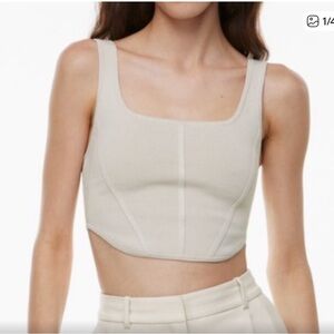 Babaton Beige Corset Tank Top